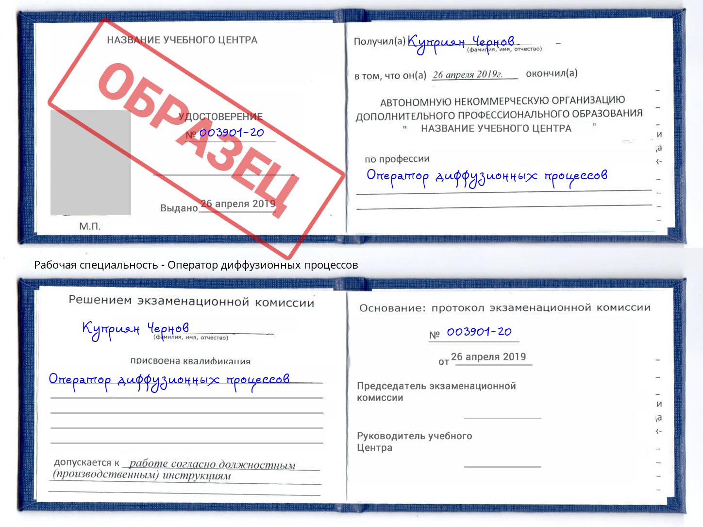 Оператор диффузионных процессов Лениногорск